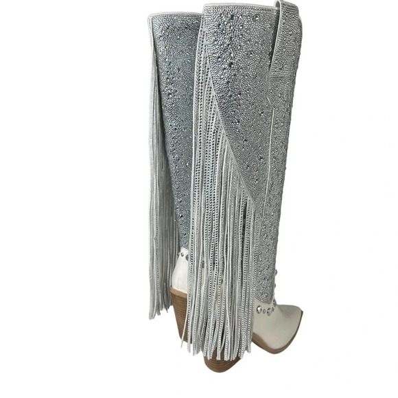 Steve Madden Women's Lexy Rhinestone Western Boot. Sz: 6 - Picture 5 of 16